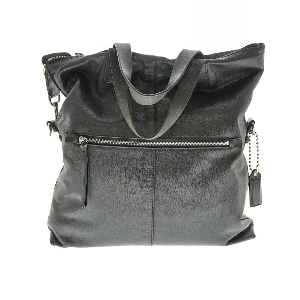 COACH Bag Handbag Shoulder Black Leather